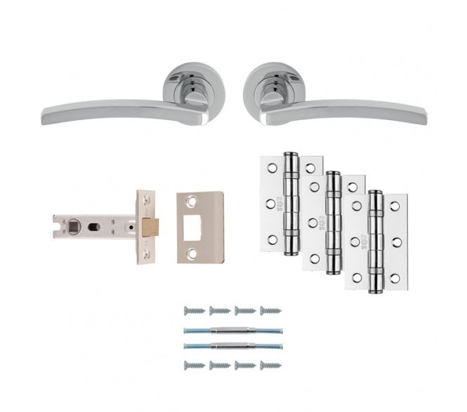 Carlisle Brass UDP009CP Tavira Latch Pack - Polished Chrome
