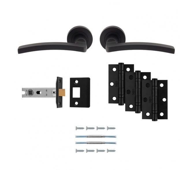 Carlisle Brass UDP009MB Tavira Latch Pack - Matt Black