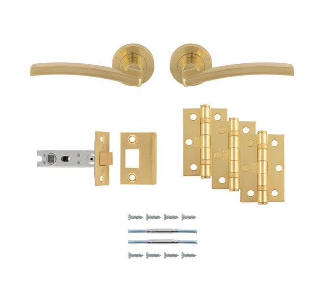 Carlisle Brass UDP009SB Tavira Latch Pack - Satin Brass