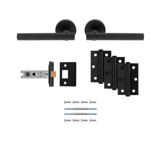 Carlisle Brass UDP011MB Faro Latch Pack - Matt Black