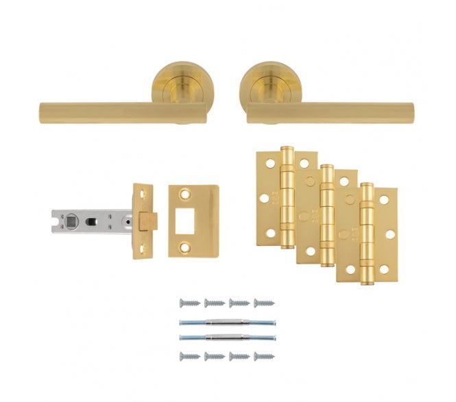 Carlisle Brass UDP011SB Faro Latch Pack - Satin Brass