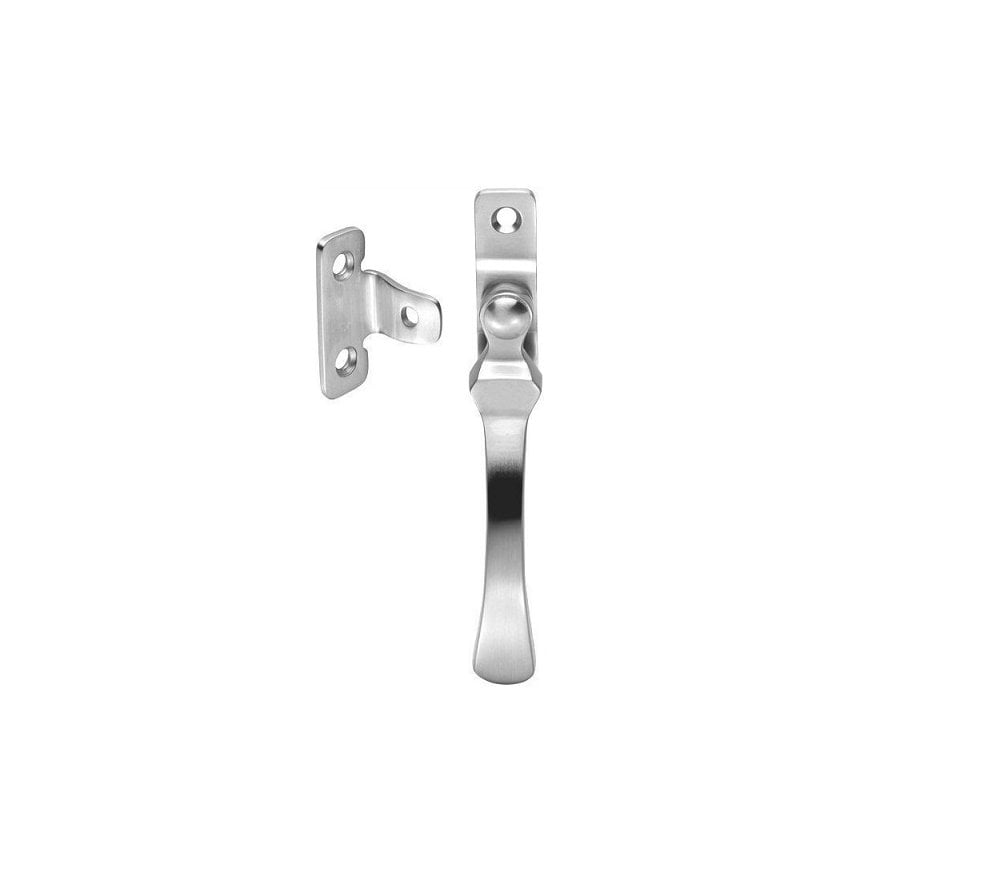 thumbnail interactive-video image 1 of Dale Hardware Victorian Casement Fastener – Polished Brass – For Wood Windows 1 of 4