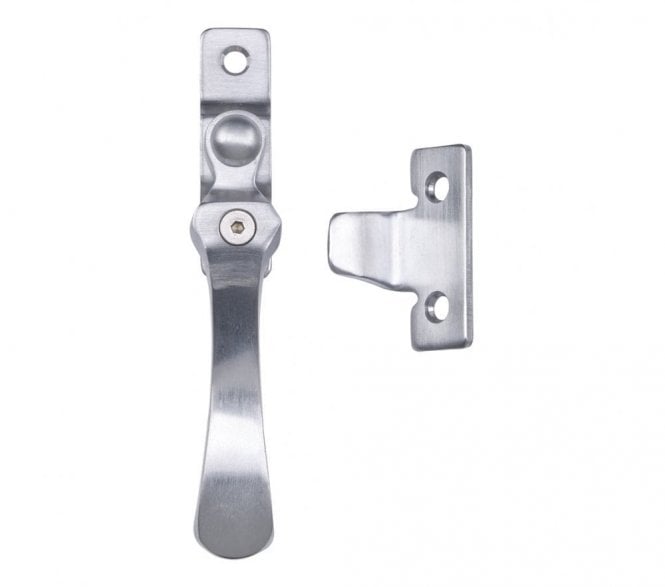 Carlisle Brass V1005LCK Victorian Casement Fastener (Locking) - Satin Chrome