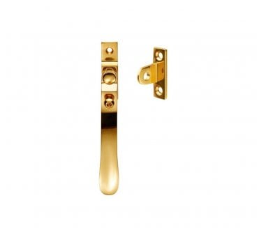 Carlisle Brass V1006LCK Locking Victorian Casement Fastener - Polished Brass