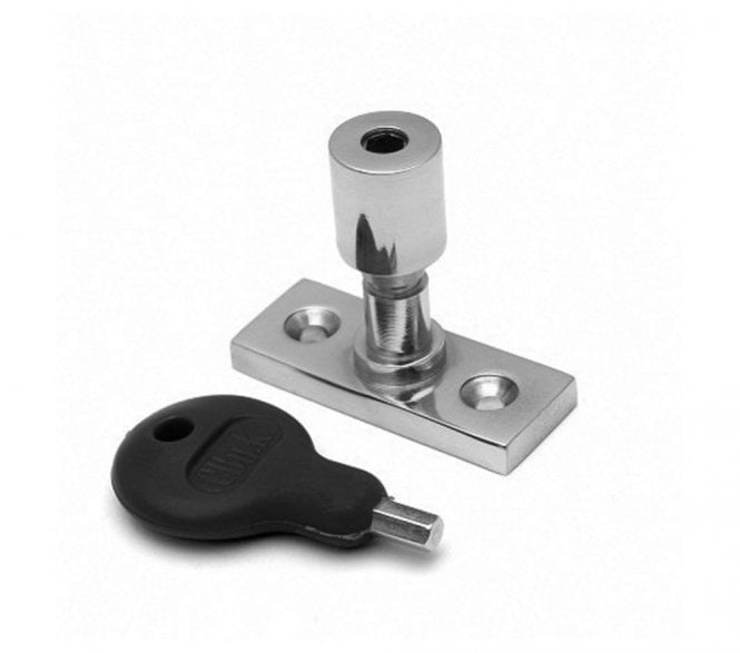 Carlisle Brass WF17 Locking Casement Stay Pin - Polished Chrome