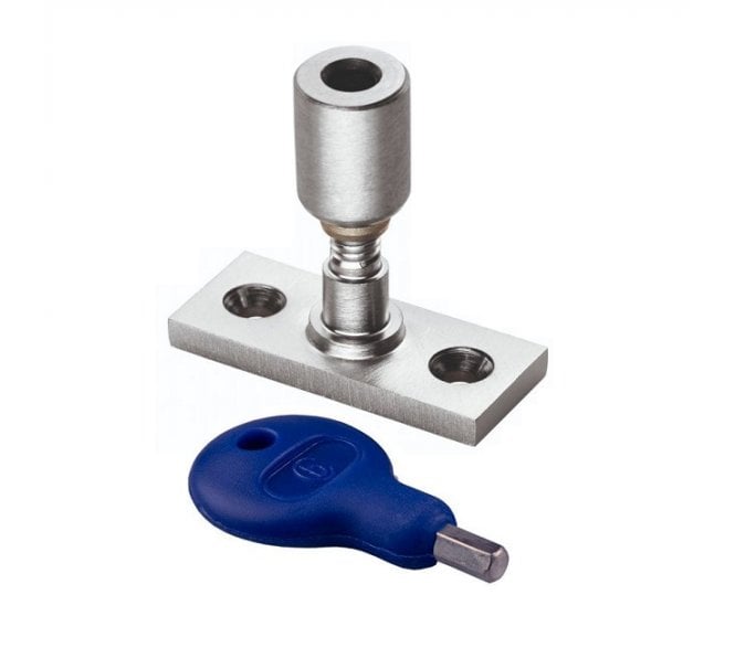 Carlisle Brass WF17 Locking Casement Stay Pin - Satin Chrome