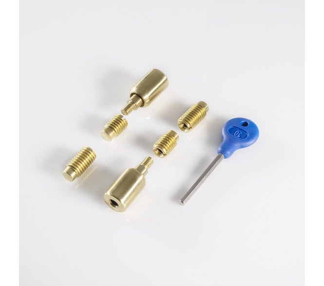 Carlisle Brass WF18 Sliding Sash Window Sash Stops (Pack 2) - Polished Brass
