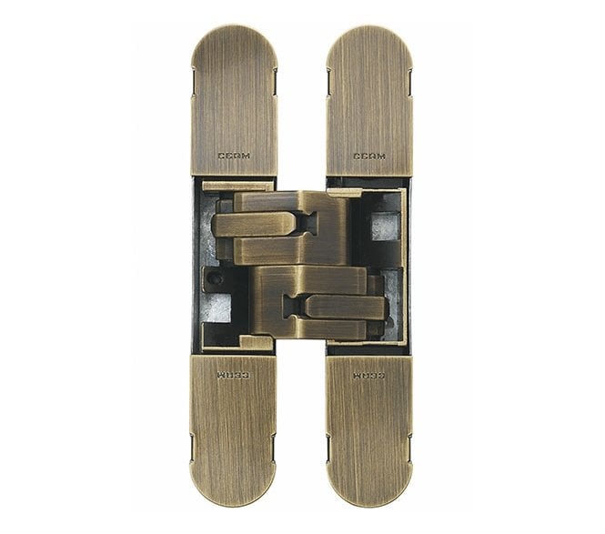 Eurospec CEAM 1230 3D Concealed Hinge - 130mm - Antique Brass