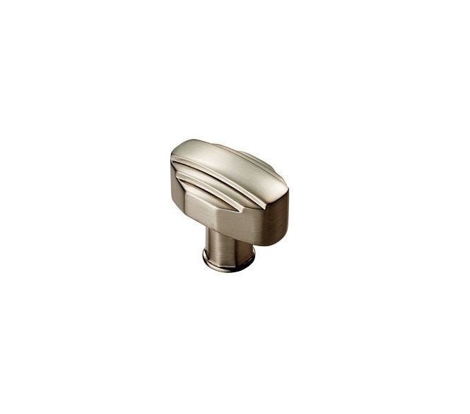 Cebi Art Deco Cabinet Knob 30x20mm - Satin Nickel