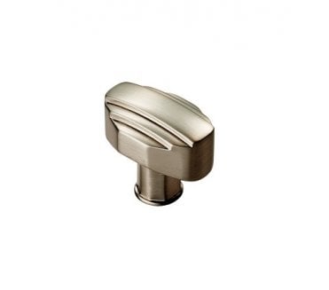 Cebi Art Deco Cabinet Knob 30x20mm - Satin Nickel