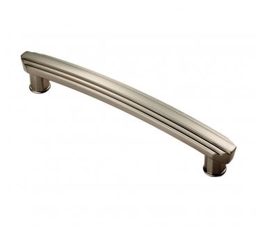Cebi Art Deco Cabinet Pull Handle 160mm - Satin Nickel