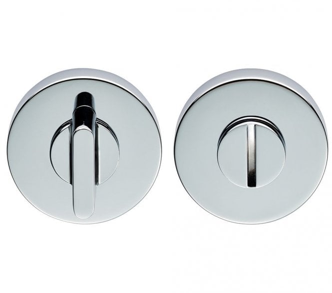 Cebi Designer Round Bathroom Turn & Release  - Polished Chrome