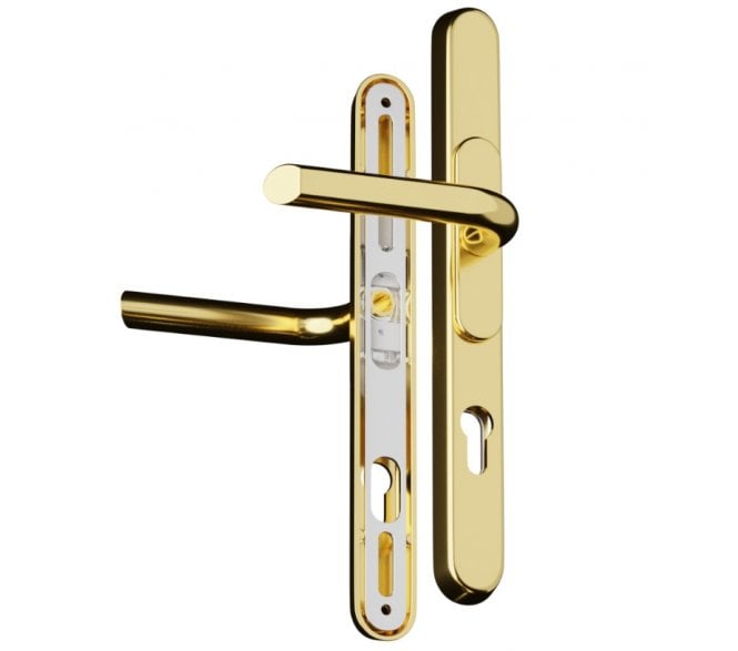 Chameleon Pro XL Adjustable Multipoint Lock Handles - Polished Gold