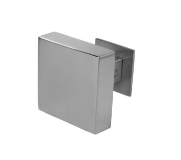 Coastal BLU 80mm Square Centre Door Knob 316 Stainless Steel - Satin Stainless Steel