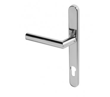 Coastal BLU AML096 (Grade 316) Kantrel Angled Mitred Lever Multipoint Door Handles - 92mm C/C - Polished Stainless Steel