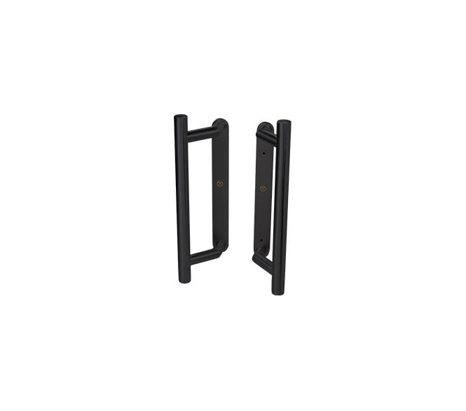 Coastal BLU Back to Back Patio Door Handles 316 Stainless Steel - Matt Black