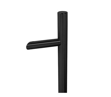 Coastal BLU Cranked Round Bar Pull Handle 1200mm - 316 Stainless Steel  - Matt Black