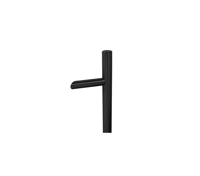 Coastal BLU Cranked Round Bar Pull Handle 1500mm - 316 Stainless Steel  - Matt Black