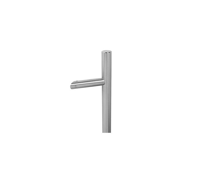 Coastal BLU Cranked Round Bar Pull Handle 1500mm - 316 Stainless Steel  - Satin Stainless Steel
