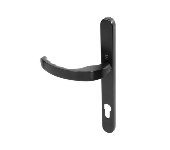 Coastal BLU EGC096 (Grade 316) Ergonomic Lever Multipoint Door Handles - 92mm C/C - PVD Satin Black