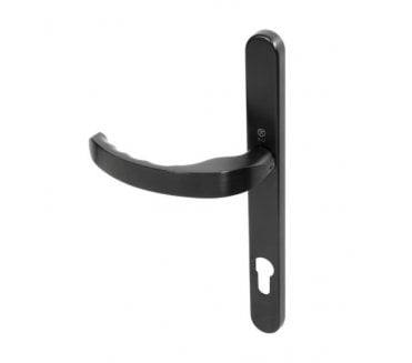 Coastal BLU EGC096 (Grade 316) Ergonomic Lever Multipoint Door Handles - 92mm C/C - PVD Satin Black