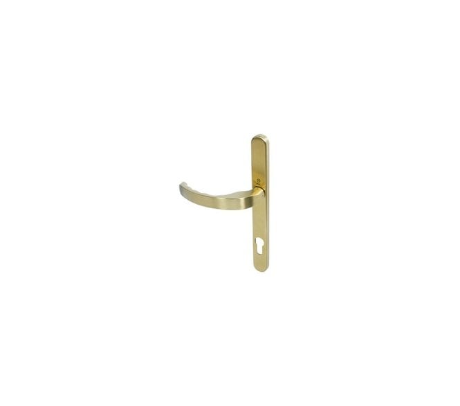 Coastal BLU EGC096 (Grade 316) Ergonomic Lever Multipoint Door Handles - 92mm C/C - PVD Satin Brass
