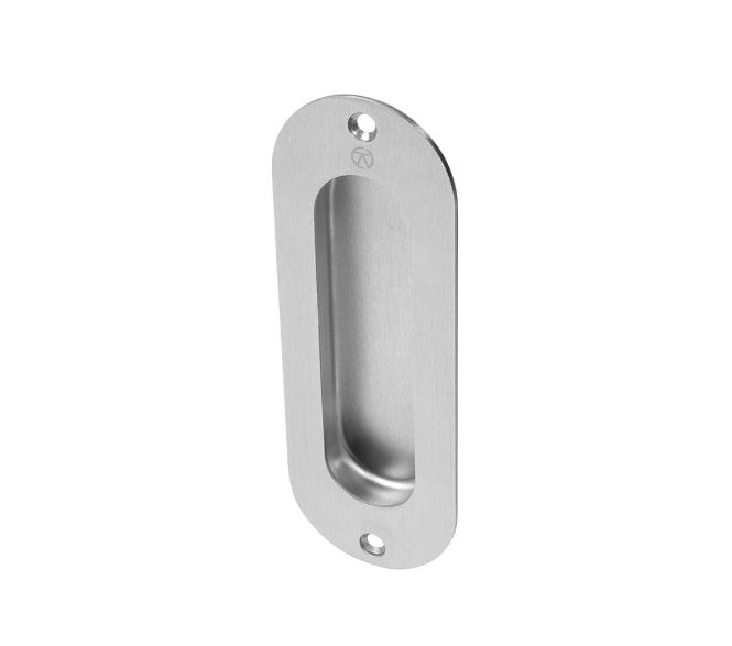 Coastal BLU FP120 Radiused Flush Door Pull - Grade 316 Satin Stainless Steel