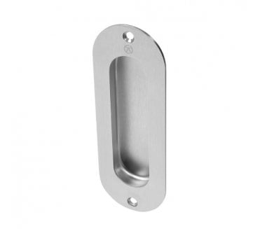 Coastal BLU FP120 Radiused Flush Door Pull - Grade 316 Satin Stainless Steel