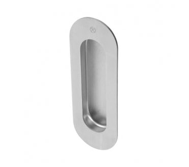 Coastal BLU FP150 Radiused Flush Door Pull - 316 Satin Stainless Steel