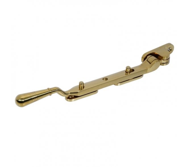 Coastal BLU (Grade 316) Opera Casement Window Stays - PVD Polished Brass