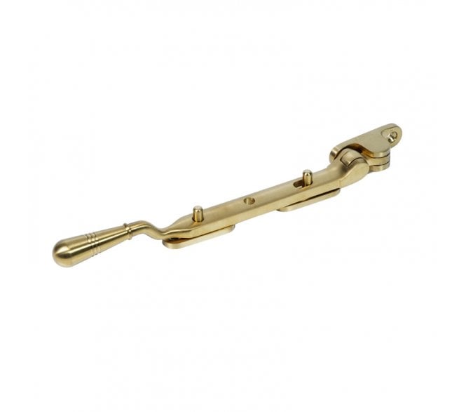 Coastal BLU (Grade 316) Opera Casement Window Stays - PVD Satin Brass