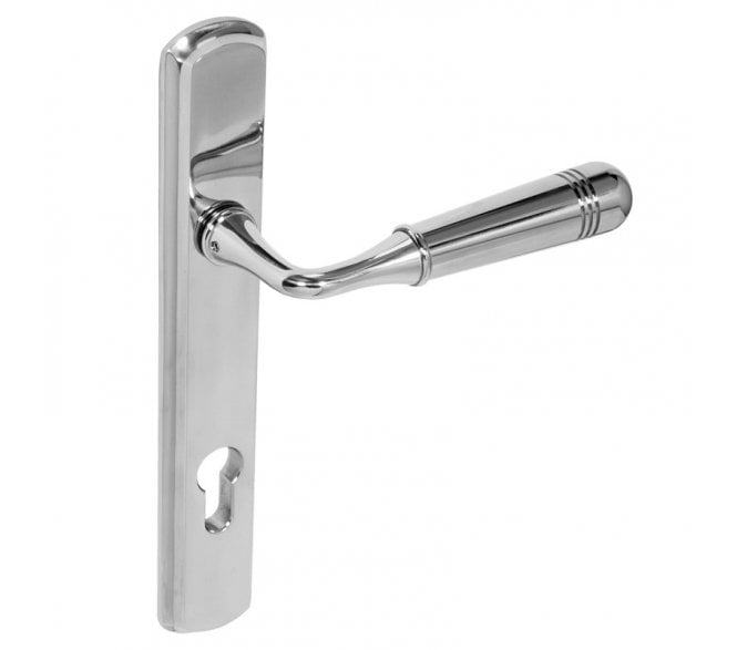Coastal BLU (Grade 316) Opera Multipoint Door Handles -92mm C/C - Polished Stainless Steel