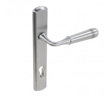 Coastal BLU (Grade 316) Opera Multipoint Door Handles -92mm C/C - Satin Stainless Steel