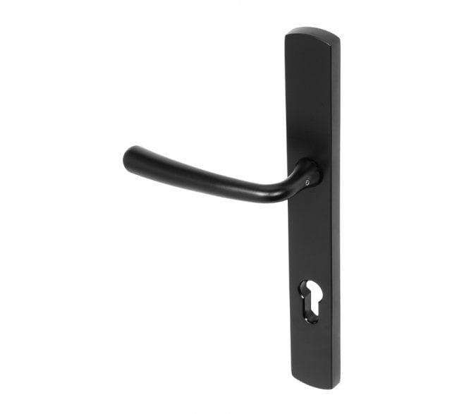 Coastal BLU (Grade 316) Pera Multipoint Door Handles - 92mm C/C - Matt Black