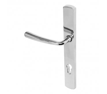 Coastal BLU (Grade 316) Pera Multipoint Door Handles - 92mm C/C - Polished Stainless Steel