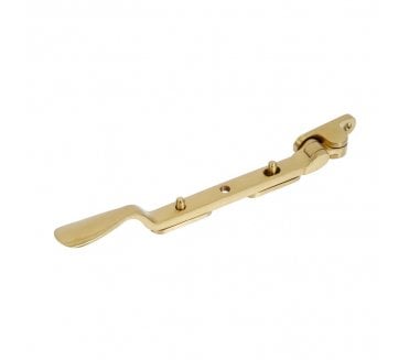 Coastal BLU (Grade 316) Regent Casement Window Stays - PVD Satin Brass