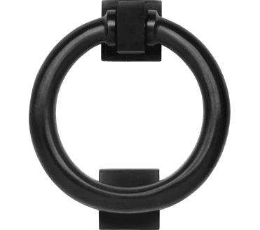 Coastal BLU (Grade 316) Ring Door Knocker - Matt Black