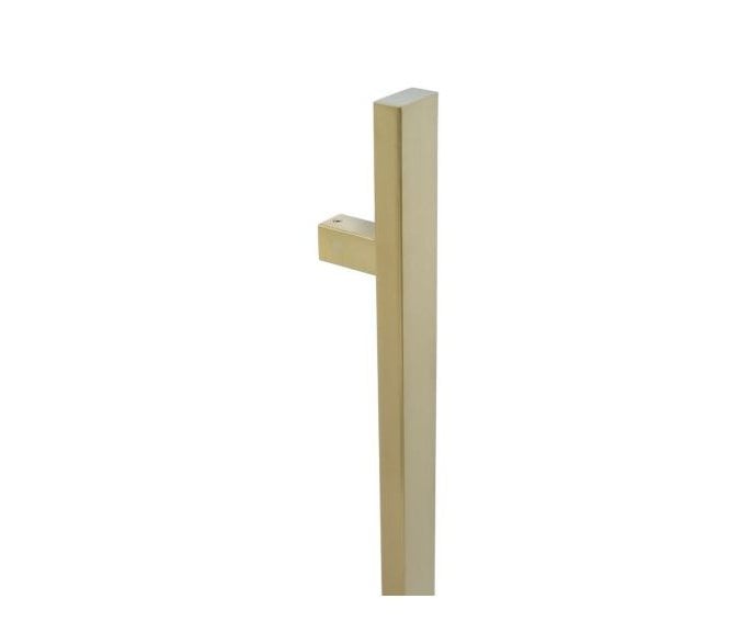 Coastal BLU HAB15 Inline Rectangular Bar Pull Handle 1200mm - 316 Stainless Steel - PVD Satin Brass
