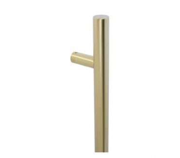 Coastal BLU HAB2 Inline Round Bar Pull Handle 600mm - 316 Stainless Steel - PVD Satin Brass