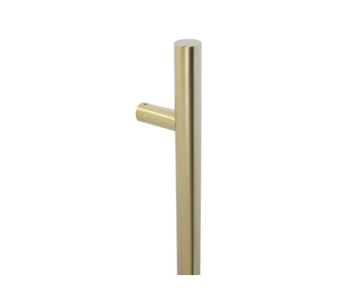 Coastal BLU HAB2 Inline Round Bar Pull Handle 900mm - 316 Stainless Steel - PVD Satin Brass