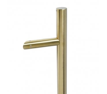 Coastal BLU HAB6 Cranked Round Bar Pull Handle 1200mm - 316 Stainless Steel - PVD Satin Brass