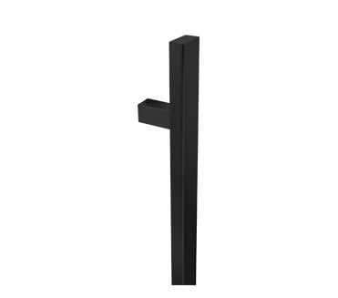 Coastal BLU Inline Rectangular Bar Pull Handle 1800mm - 316 Stainless Steel  - Matt Black