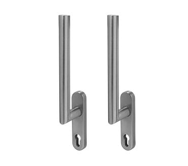 Coastal BLU Lift and Slide Patio Door Handle - Euro Profile - 316 Stainless Steel - Satin Stainless Steel