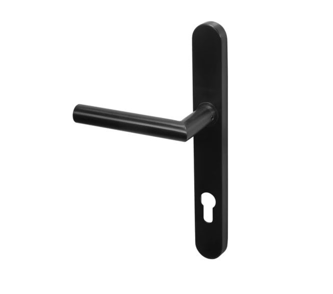 Coastal BLU, Mitred Lever Multipoint Handle 92mm C/C - 316 Stainless Steel  - Matt Black