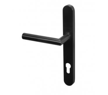 Coastal BLU, Mitred Lever Multipoint Handle 92mm C/C - 316 Stainless Steel  - Matt Black