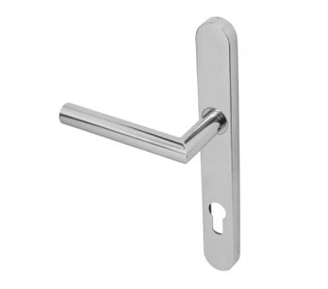 Coastal BLU, Mitred Lever Multipoint Handle 92mm C/C - 316 Stainless Steel  - Polished Stainless Steel