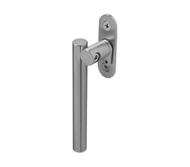 Coastal BLU Offest Contemporary Window Espag. Handle (Lockable) 316 Satin Stainless Steel - Satin Stainless Steel
