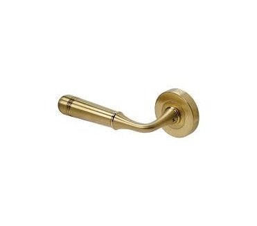 Coastal BLU Opera Dual Action Lever on Round Rose - 316 Stainless Steel PVD Satin Brass