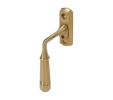 Coastal BLU Opera Window Espag. Handle (Lockable) 316 Stainless Steel - PVD Satin Brass