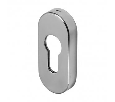 Coastal BLU Oval Euro Profile Keyhole Escutcheon - 316 Stainless Steel  - Polished Stainless Steel
